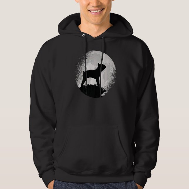 Boston Terrier Dog Retro  1 Hoodie (Front)