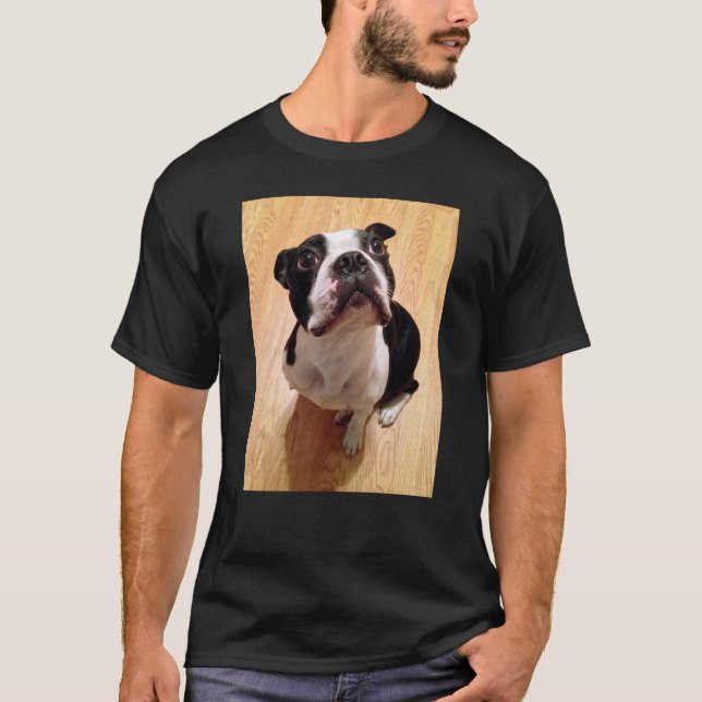 Boston Terrier Dog T-Shirt (Front)