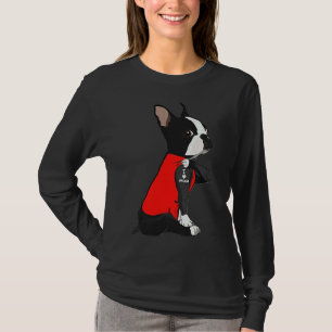 Boston Terrier Dog Tattoo I Love Mum Mother Day T-Shirt