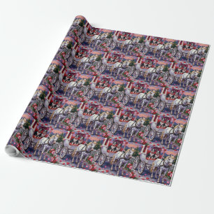 Boston Terrier  Dog Valentine's Day Wrapping Paper