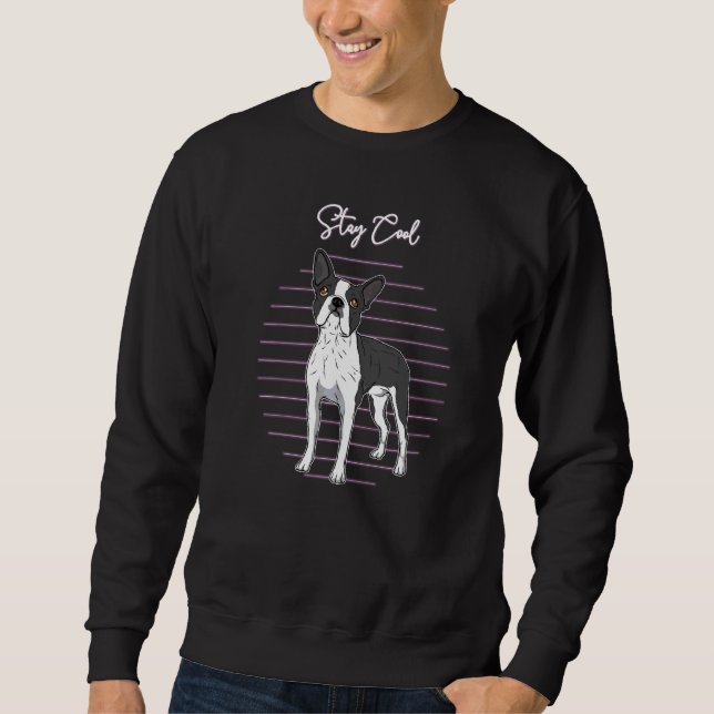 Boston Terrier Dog Vintage  1 Sweatshirt (Front)