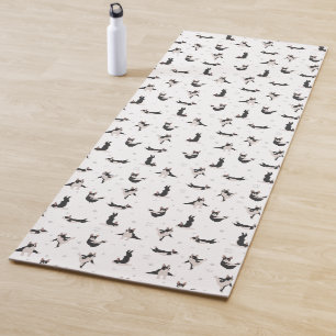 Boston Terrier dog yoga Mat