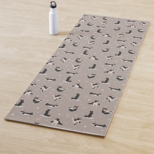 Boston Terrier dog yoga Mat