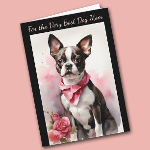 Boston Terrier Dog You Make My Tail Wag Card