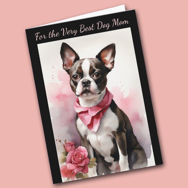 Boston Terrier Dog You Make My Tail Wag Card (Creator Uploaded)