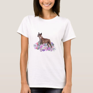 Boston Terrier Flowers T-Shirt