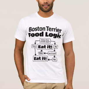 Boston Terrier Food Logic T-Shirt