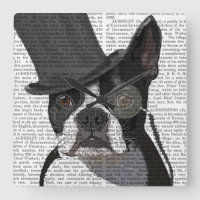 Boston Terrier, Formal Hound and Hat