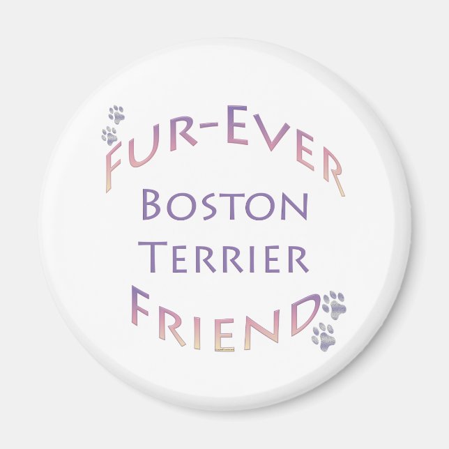 Boston Terrier Furever Magnet (Front)