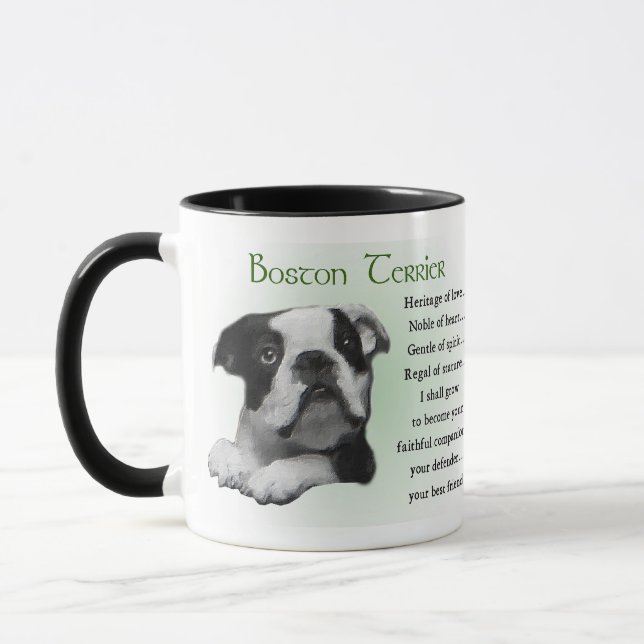 Boston Terrier Gifts Mug (Left)