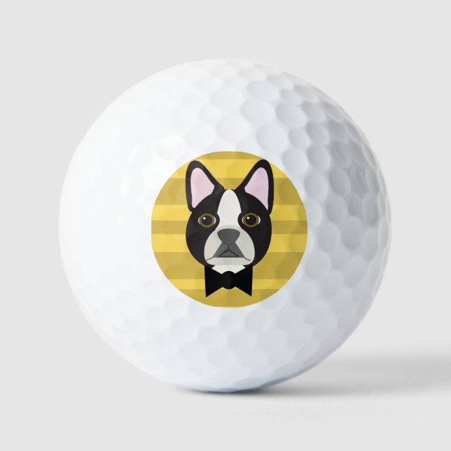 Boston Terrier Golf Balls (Front)