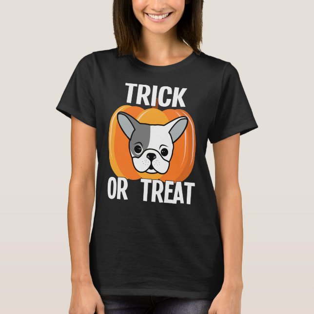 Boston Terrier Halloween 129 T-Shirt (Front)