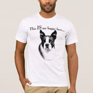 Boston Terrier Happy Face T-Shirt