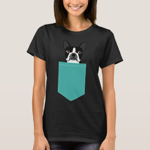 Boston Terrier Head Dog Breed Cute Pupper Boston T-Shirt