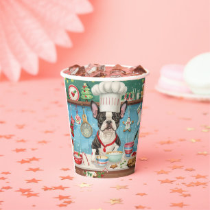 Boston Terrier Holiday Baking: Festive Christmas Paper Cups