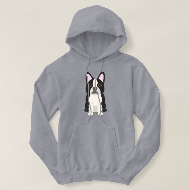 Boston Terrier Hoodie (Design Front)