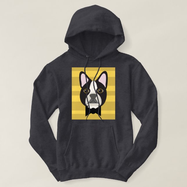 Boston Terrier Hoodie (Design Front)