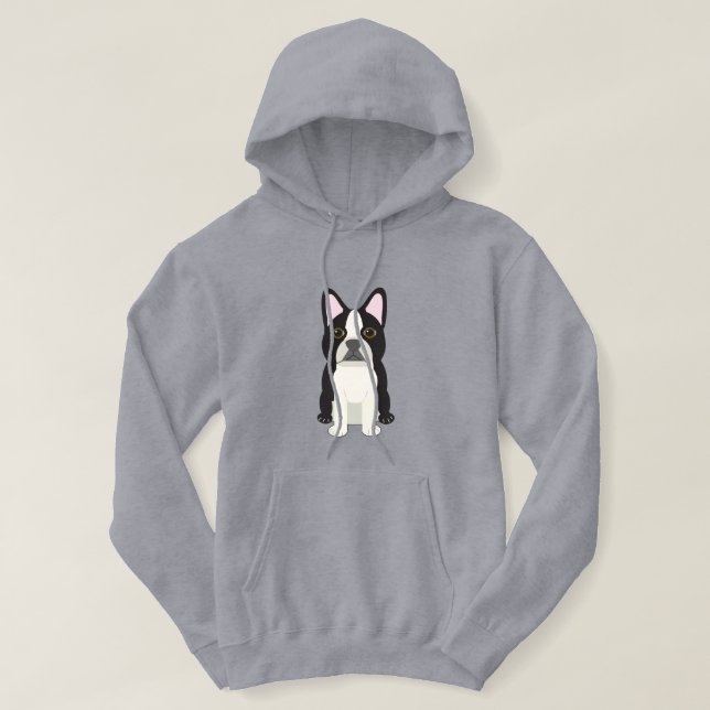 Boston Terrier Hoodie (Design Front)