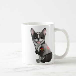 Boston Terrier I Love Mum Tattoo Dog Shirt Mothers Coffee Mug