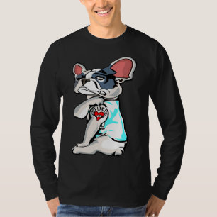 Boston Terrier I Love Mum Tattoo T-Shirt