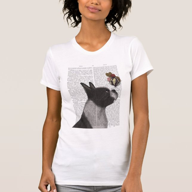 Boston Terrier Ice Cream T-Shirt (Front)