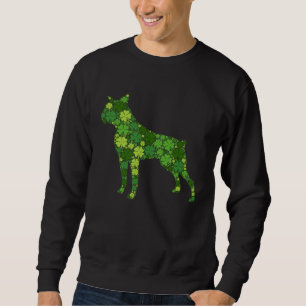 Boston Terrier Irish Green Shamrock C St Patricks Sweatshirt