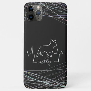 Boston Terrier is Heartbeat Cool Minimal Dog Love Case-Mate iPhone Case