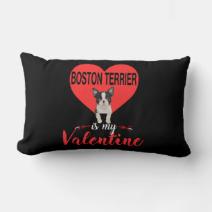 Boston Terrier Is My Valentine Gifts Lumbar Cushion