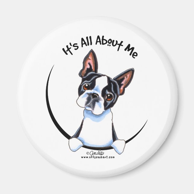 Boston Terrier Its All About Me Magnet (Front)