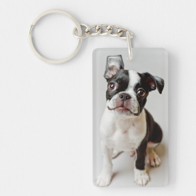 Boston Terrier Key Ring (Front)