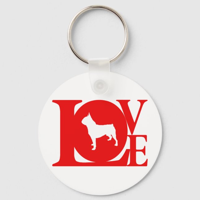 Boston Terrier Key Ring (Front)