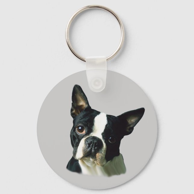 Boston Terrier Keychain (Front)