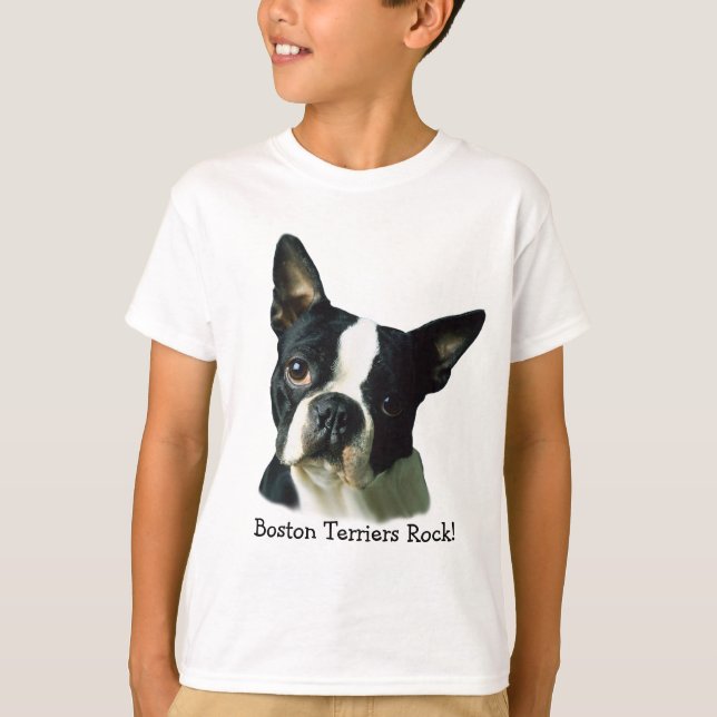 Boston Terrier Kids Unisex T-Shirt (Front)