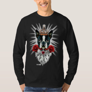 Boston Terrier King Crown Royal Fitted T-Shirt