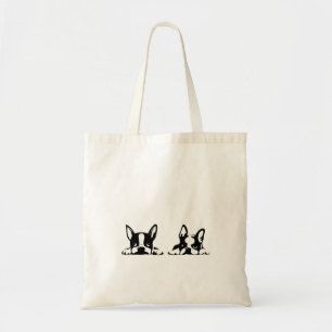 BOSTON TERRIER KOTARO & TEN TEN TOTE BAG