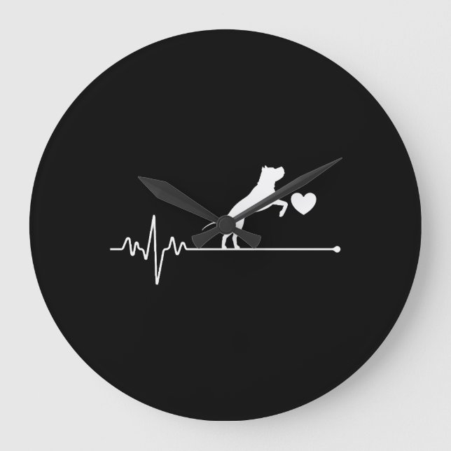 Boston Terrier Large Clock (Front)