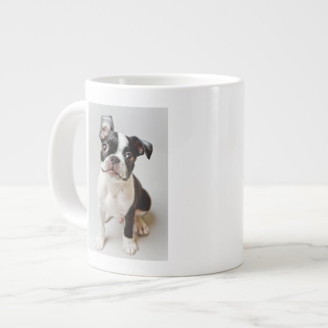 Boston Terrier Large Coffee Mug (Front Left)