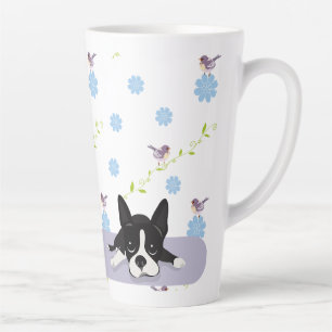 Boston Terrier Latte Mug
