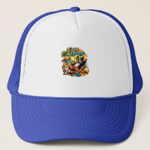 Boston Terrier Life Easy Living Trucker Hat