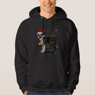 Boston Terrier Light Christmas Hoodie