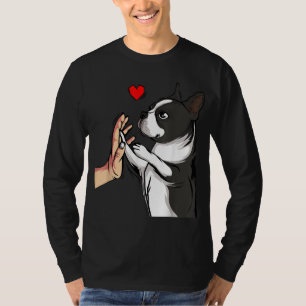 Boston Terrier Love Bostie Dog Mum Funny Girls T-Shirt