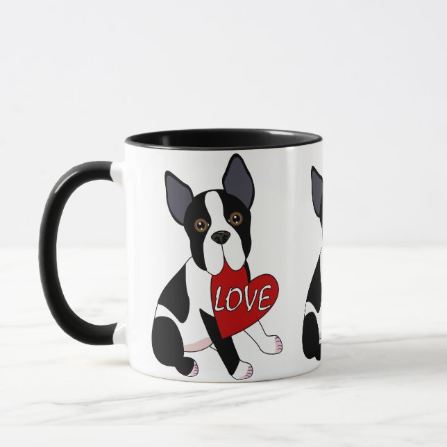 Boston Terrier Love Mug (Left)