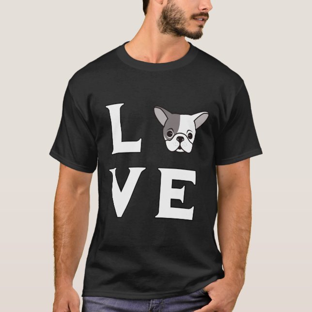 Boston Terrier Love T-Shirt (Front)
