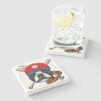 Boston Terrier Lover Stone Coaster| Lover Stone  Stone Coaster