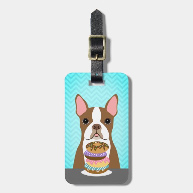 Boston Terrier Luggage Tags (Front Vertical)
