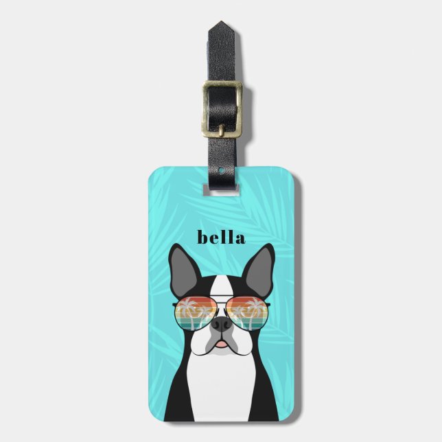 Boston Terrier Luggage Tags (Front Vertical)