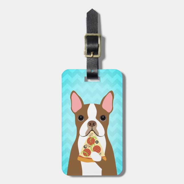 Boston Terrier Luggage Tags (Front Vertical)
