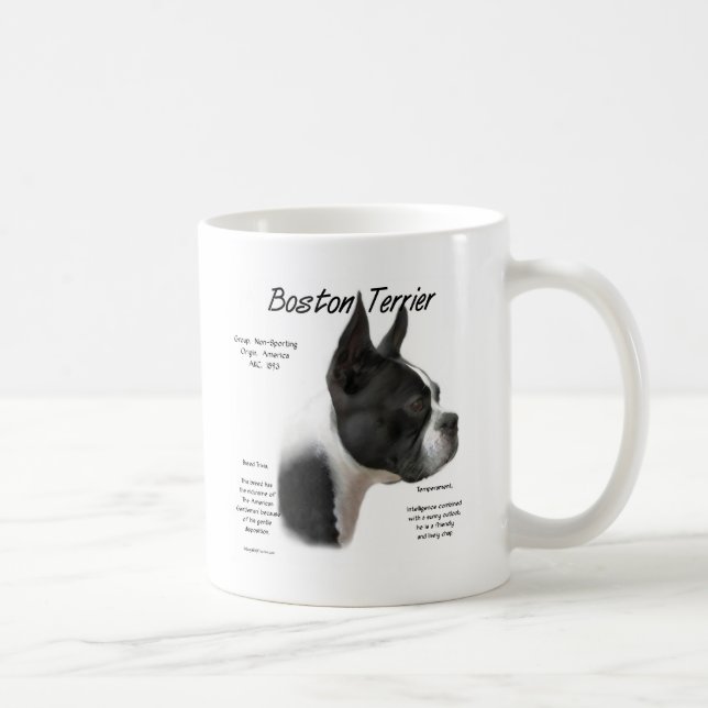 Boston Terrier Meet the Breed Coffee Mug (Right)