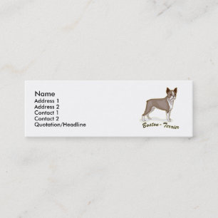 Boston Terrier Mini Business Card
