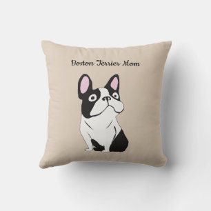 Boston terrier mom cushion
